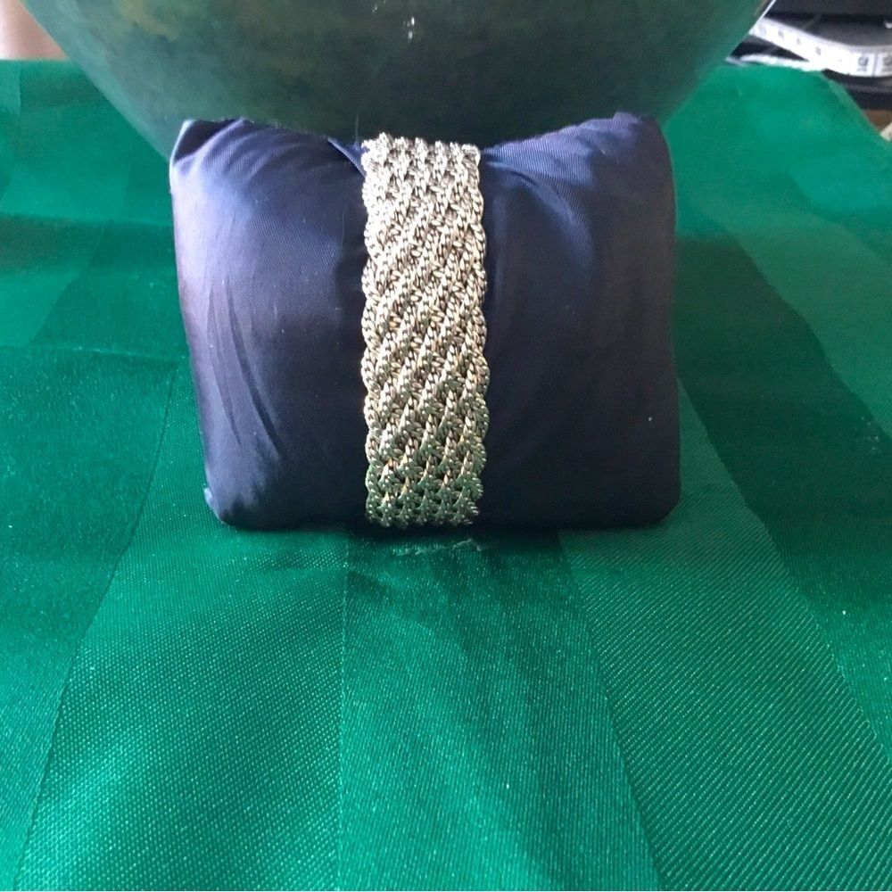 925 Silk Weave Stunning sparkly Vintage Bracelet